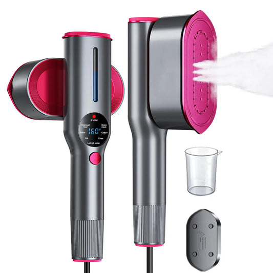Dr.Flash Garment Steamer for Clothes, Portable Travel Clothing Steamer Iron, 7 Mode with LED Display, 5S Fast Heating, 90° Swivel Handle, New Year Gift